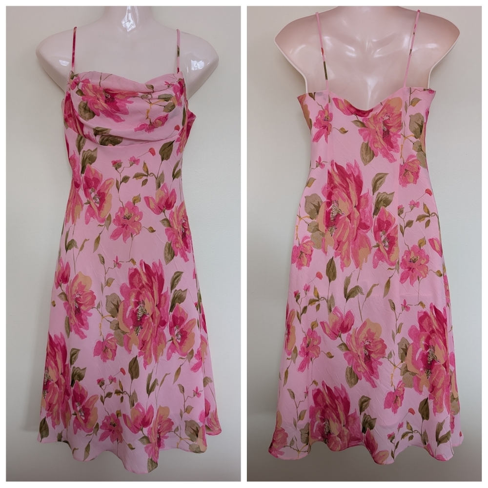 Vintage Y2k Floral Print Dress 4 Small